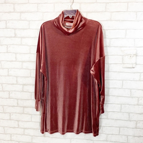 Urban outfitters evie velvet turtleneck dress size small - Picture 2 of 12